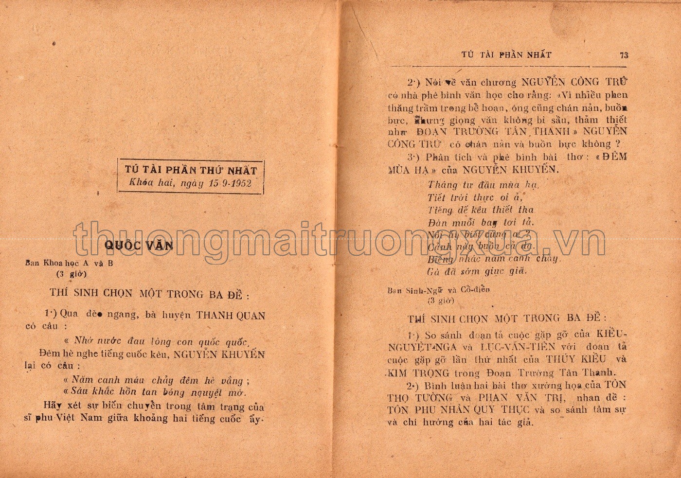 Đề thi tú tài phần thứ nhất (1953) - Trang 37