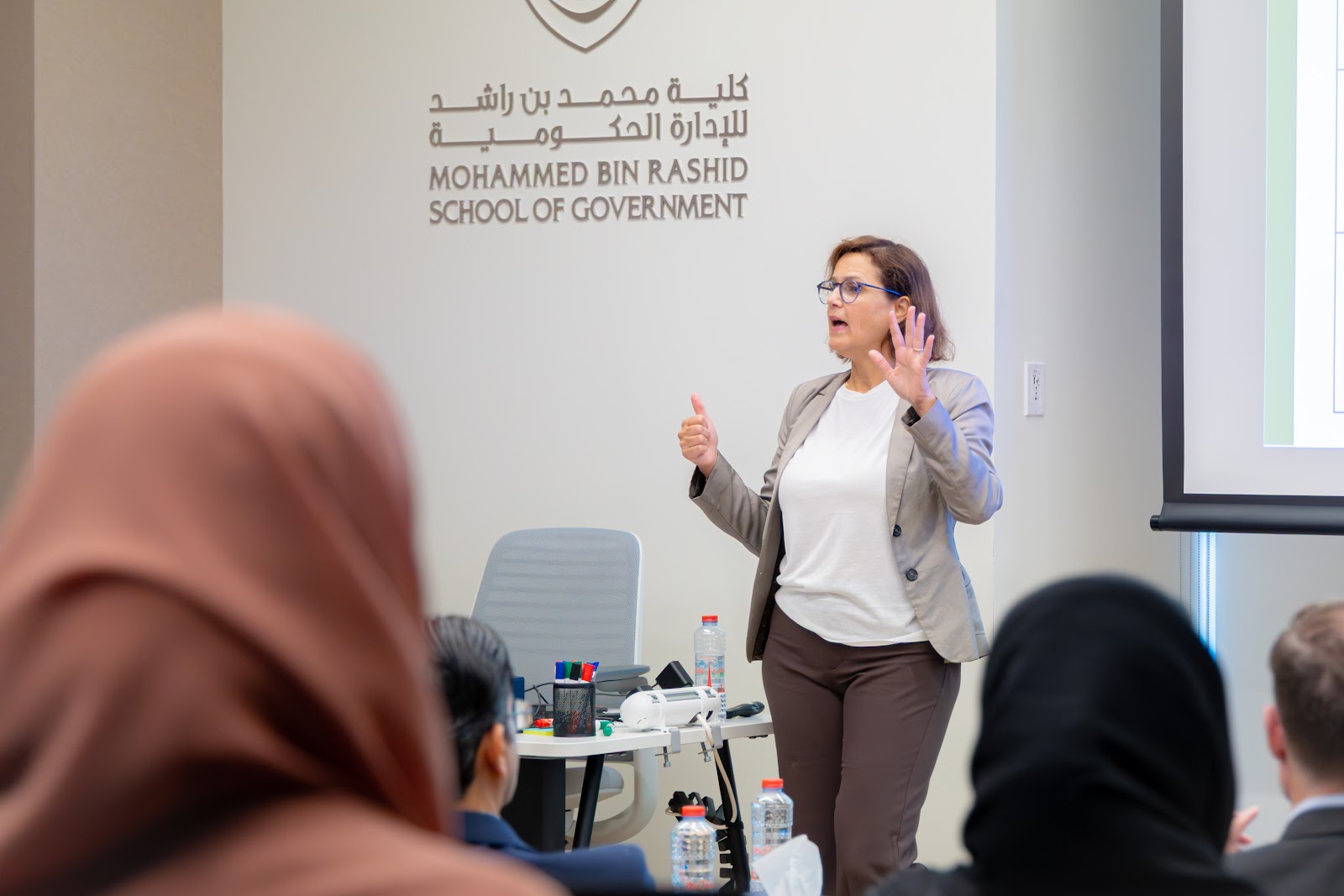 Nayla Hage facilitating a workshop