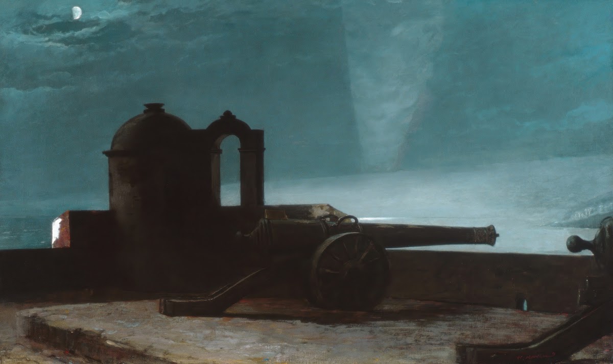 Searchlight on Harbor Entrance Santiago de Cuba 1901