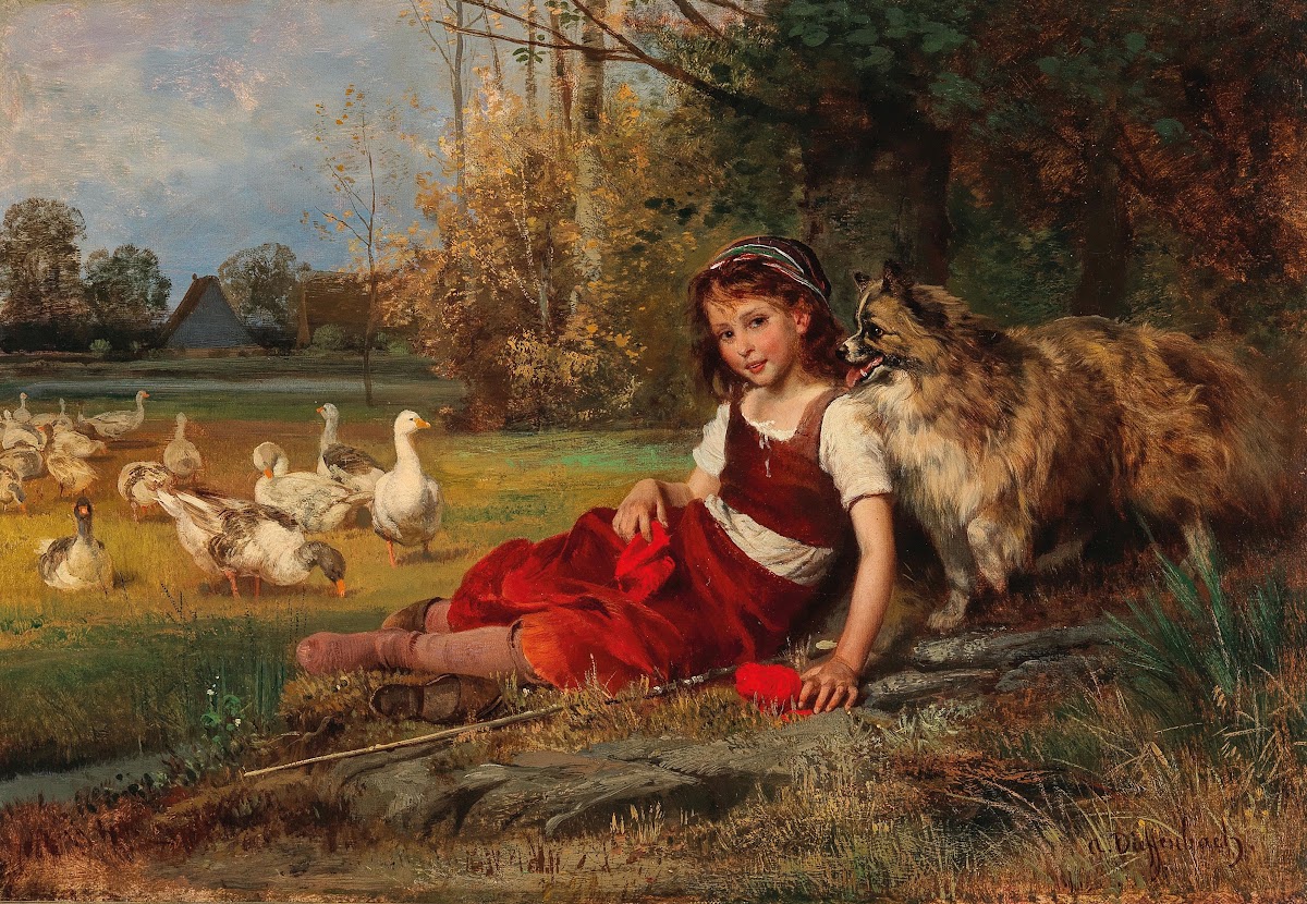 GäNsemagd Bei Der Rast