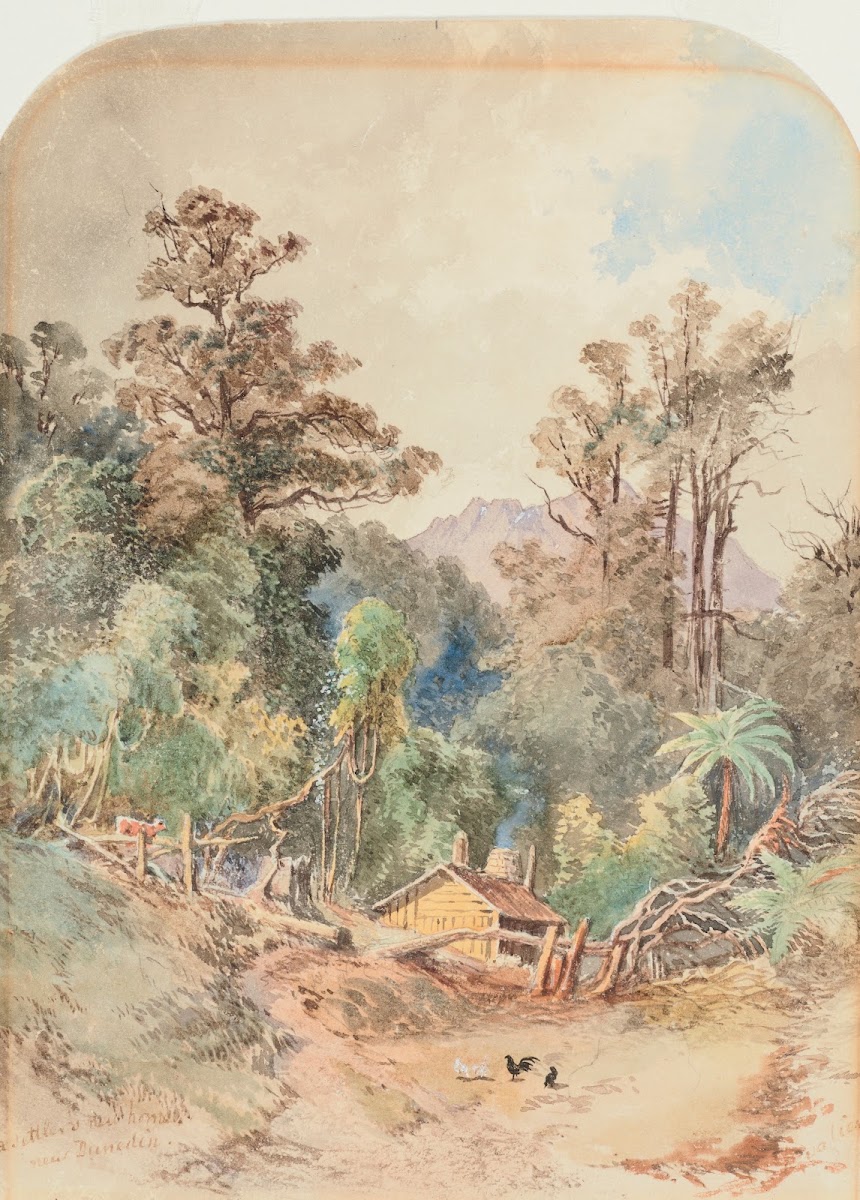 A settlers new home near Dunedin 1865
