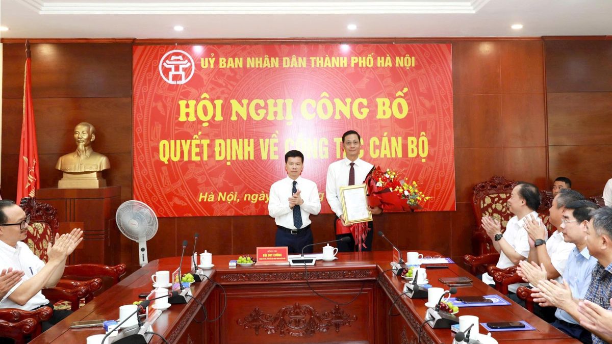Bổ nhiệm đồng chí Lê Thanh Nam giữ chức Giám đốc Sở Nông nghiệp và Môi trường - Đài Phát thanh và truyền hình Hà Nội