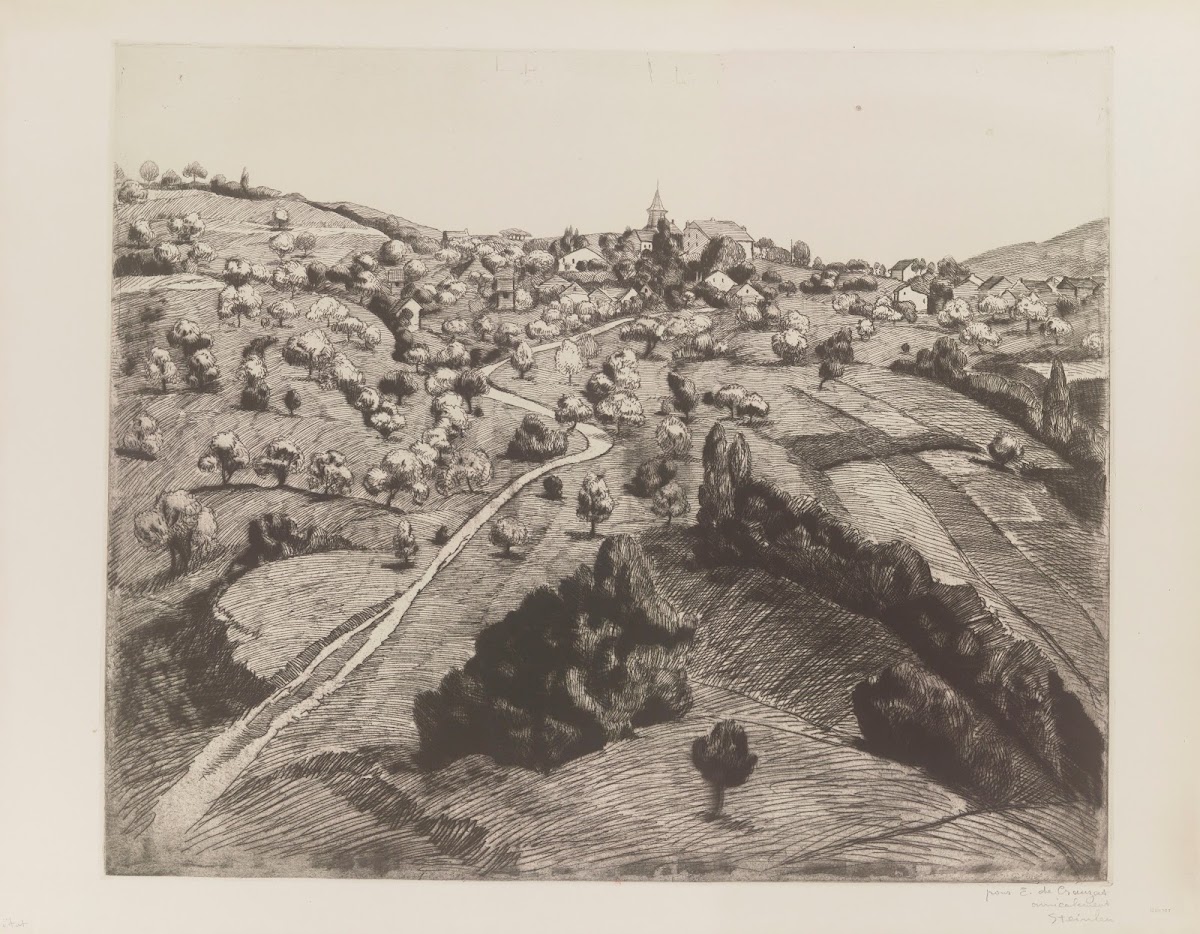 Vue de Belmont près de Lausanne 1913