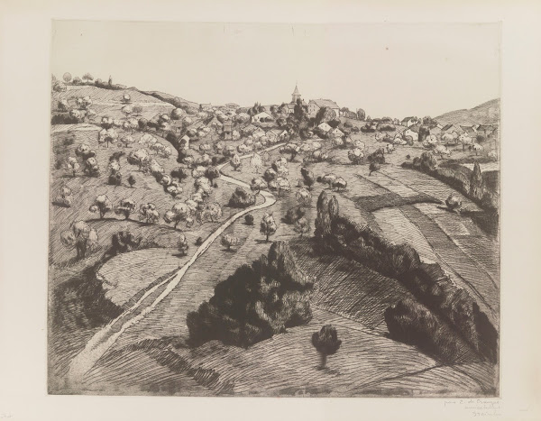 Vue de Belmont près de Lausanne 1913