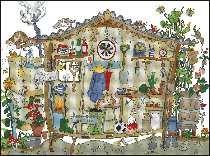 BT XCT4 Cut Thru' Garden Shed