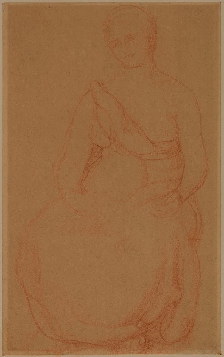 Femme assise de face 1863 1864