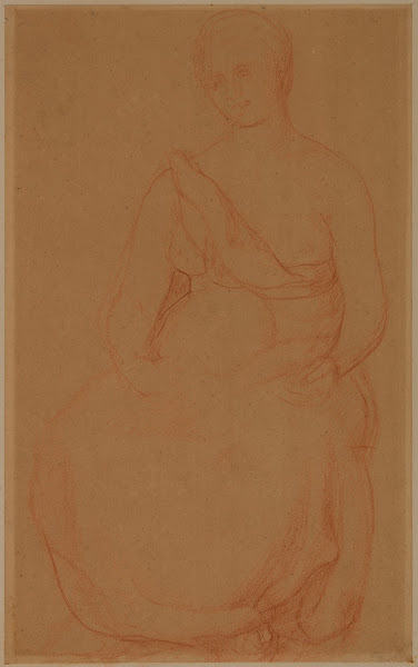 Femme assise de face 1863 1864