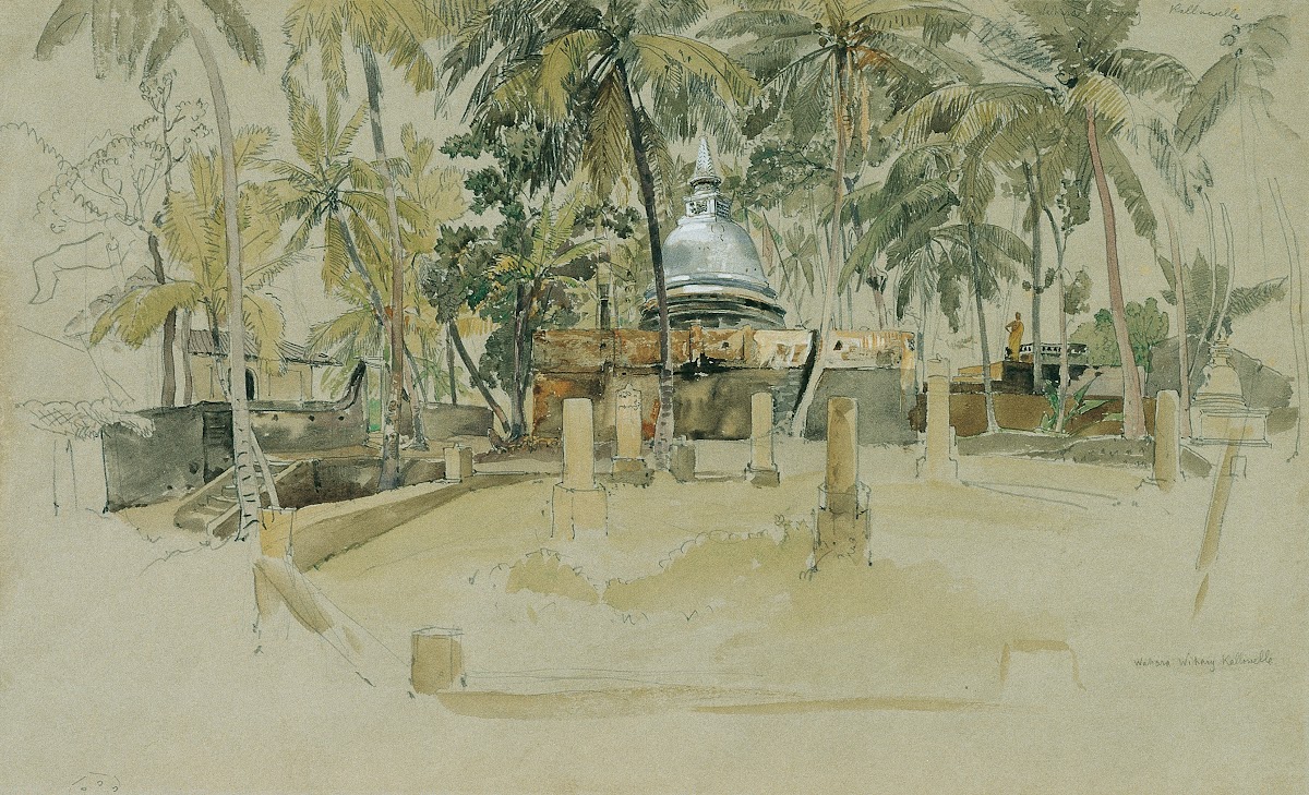 Buddhistischer Tempel auf Ceylon Sri Lanka 1858