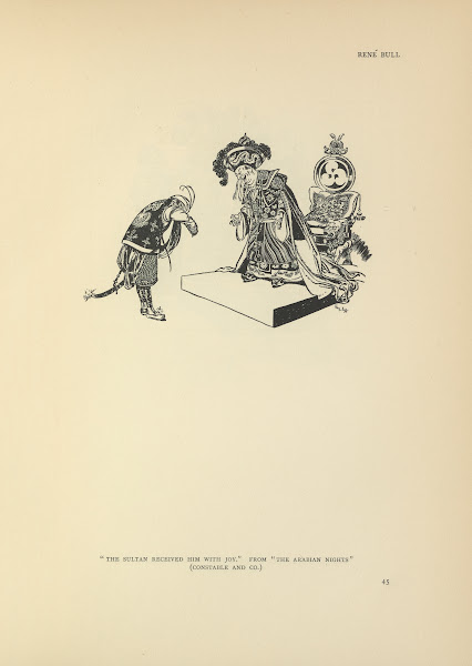 The sultan received him with joy  The Arabian Nights 1914