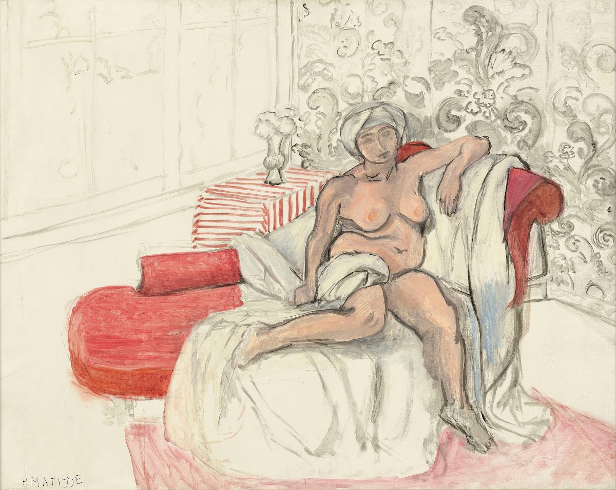 Nu sur la chaise longue 1920