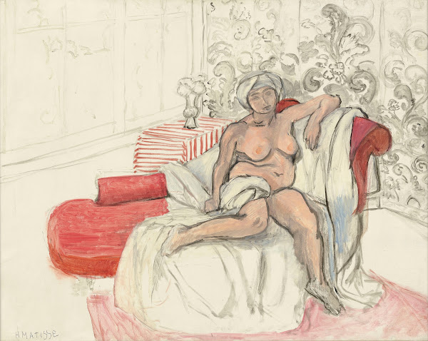 Nu sur la chaise longue 1920