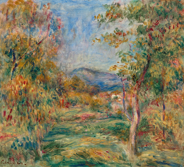 Paysage de Cagnes circa 1910