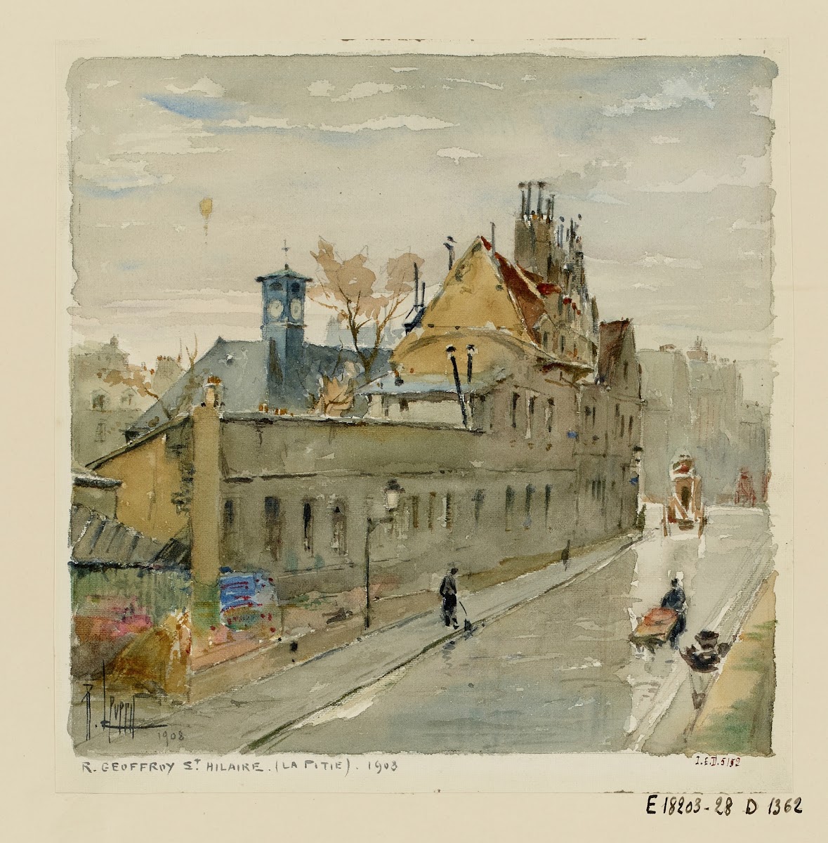 Rue Geoffroy Saint Hilaire la Pitié 1908