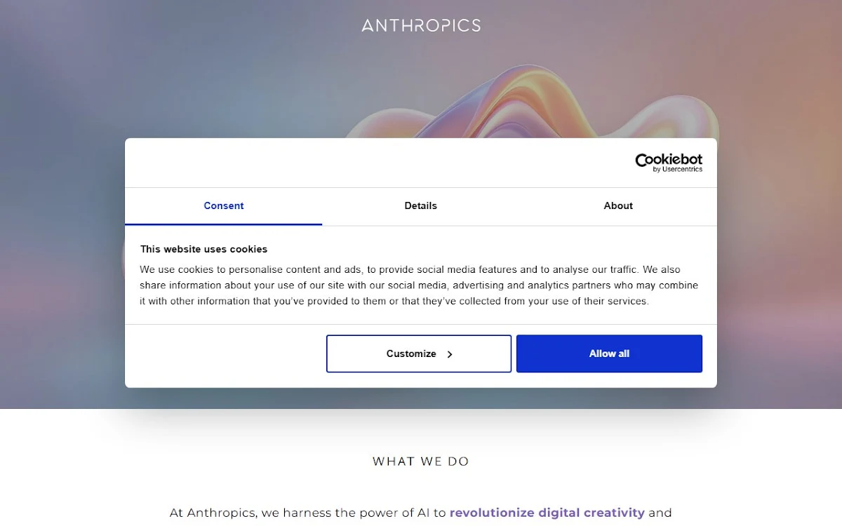 Captura de Anthropics Technology Ltd