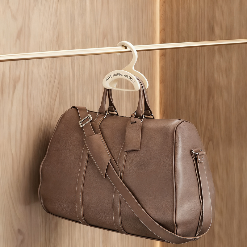 Plastic hanging hooks, stackable, for bags