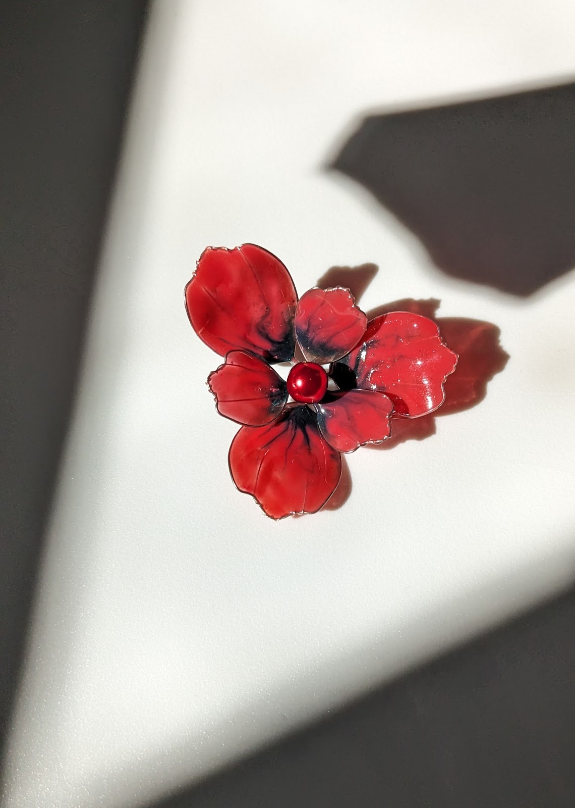 Single Hibiscus Earrings Showcase