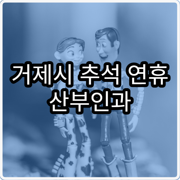 거제시 추석 연휴 산부인과 진료 병원 응급 진료 포함 안내