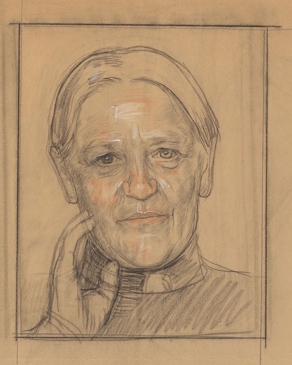 Portret van Barendina Hermina Muhring 1906