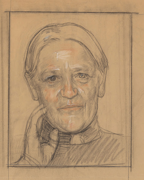 Portret van Barendina Hermina Muhring 1906