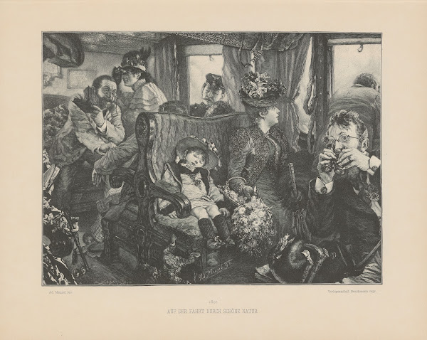 Auf der Fahrt durch schöne Natur 1895