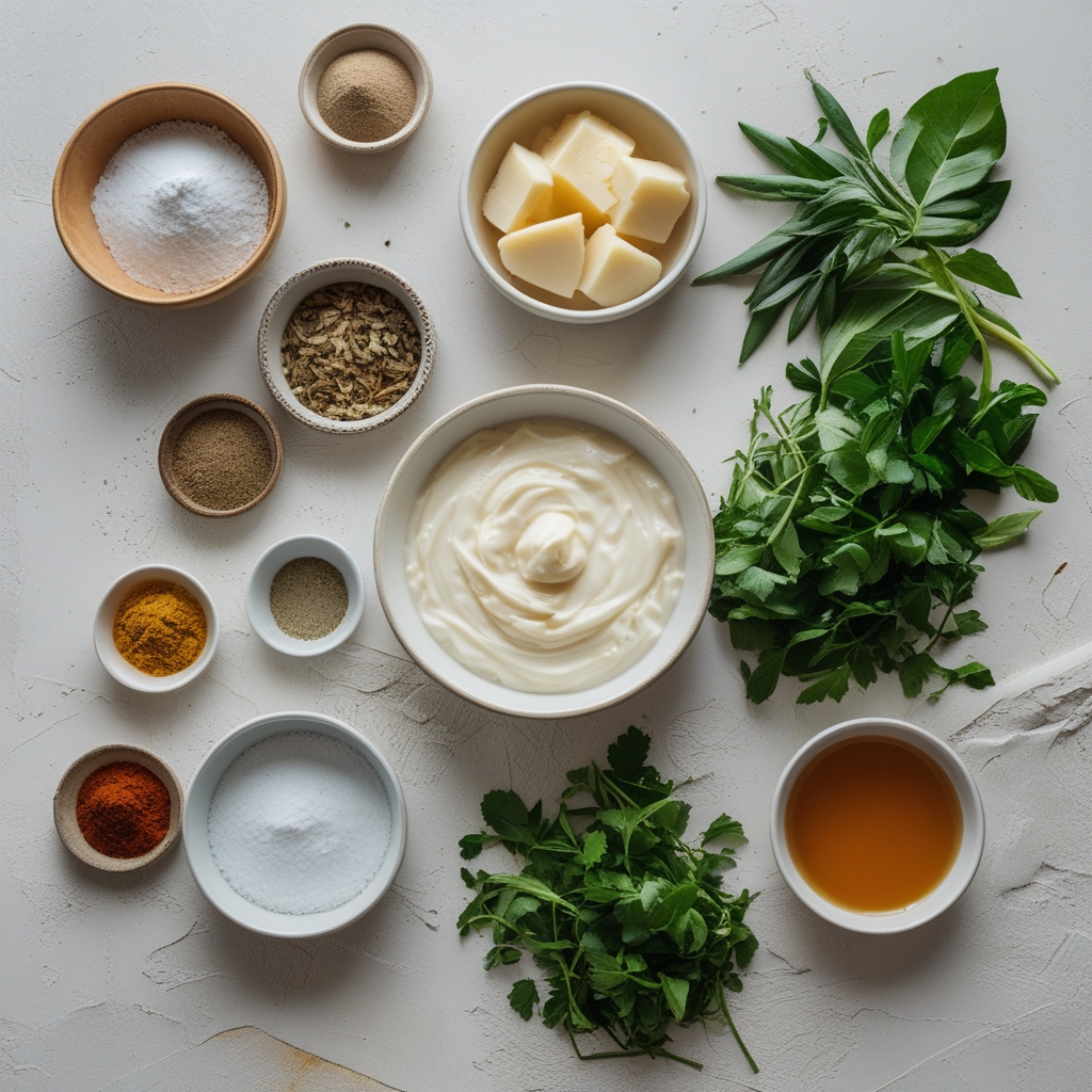 Ingredients for Creamy Pandan Coconut Panna Cotta Recipe – Easy Homemade Tropical Dessert