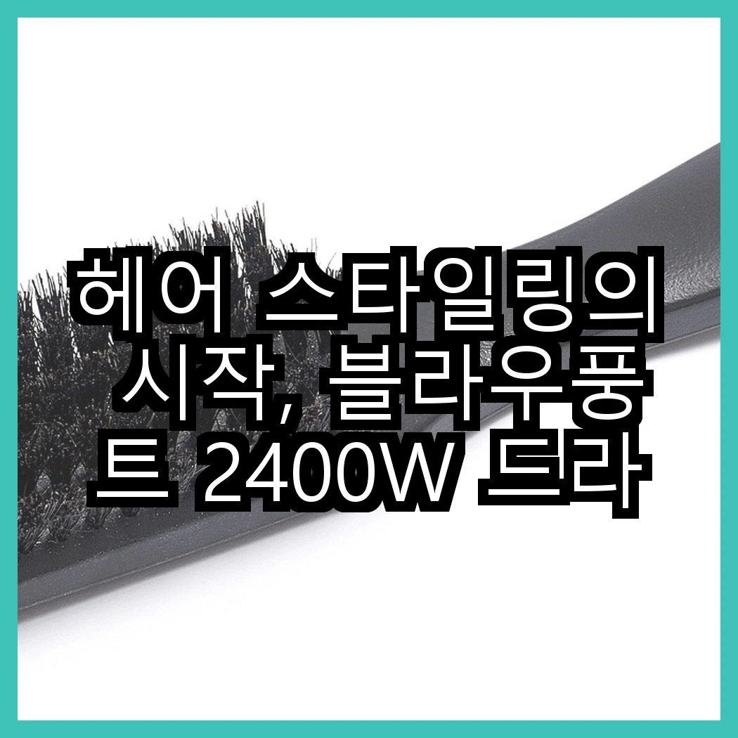 헤어 스타일링의 시작, 블라우풍트 2400W 드라이어 vs 유닉스 1700W 접이식 드라이어, 어떤 선택이 더 좋을까? 썸네일