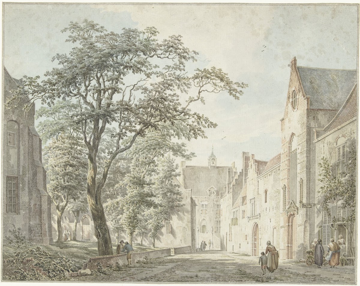 Gezicht in de stad Montfoort 1775