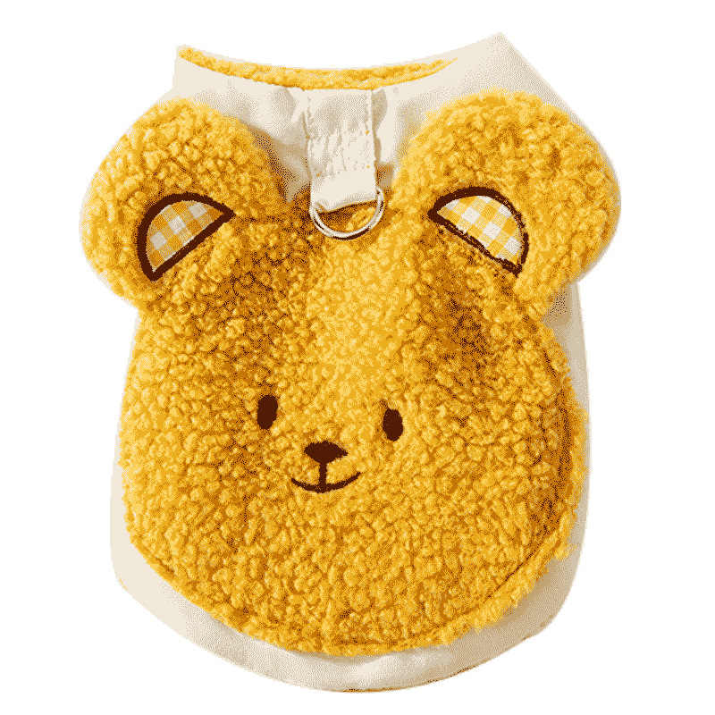 Dog coat with bear motif, polyester