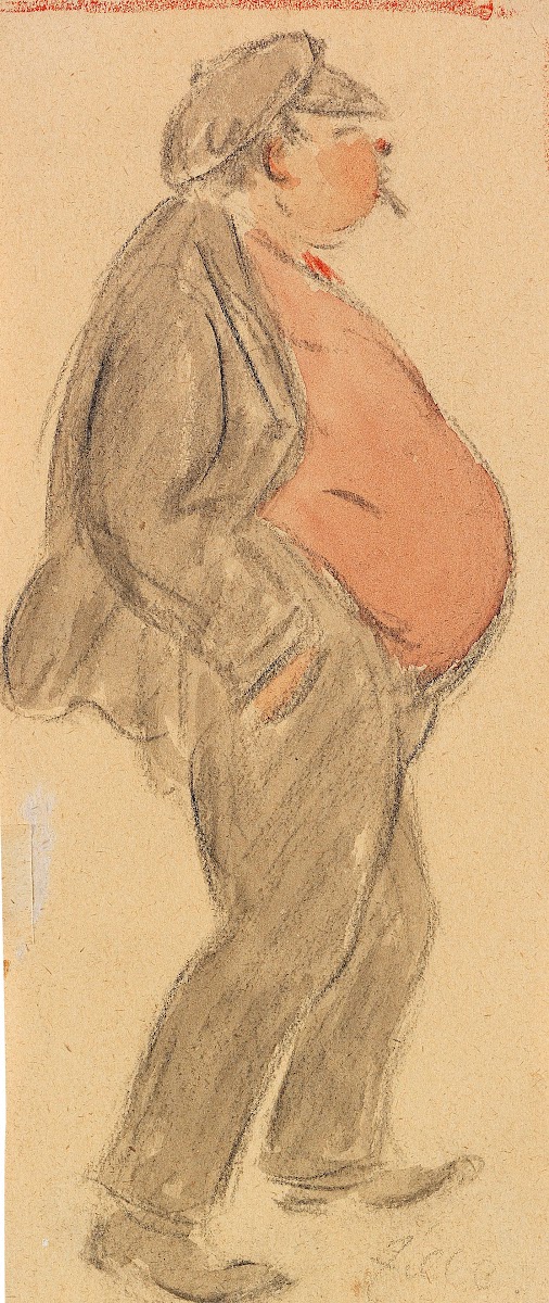 Mann mit Bauch 1915 1920