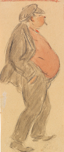 Mann mit Bauch 1915 1920