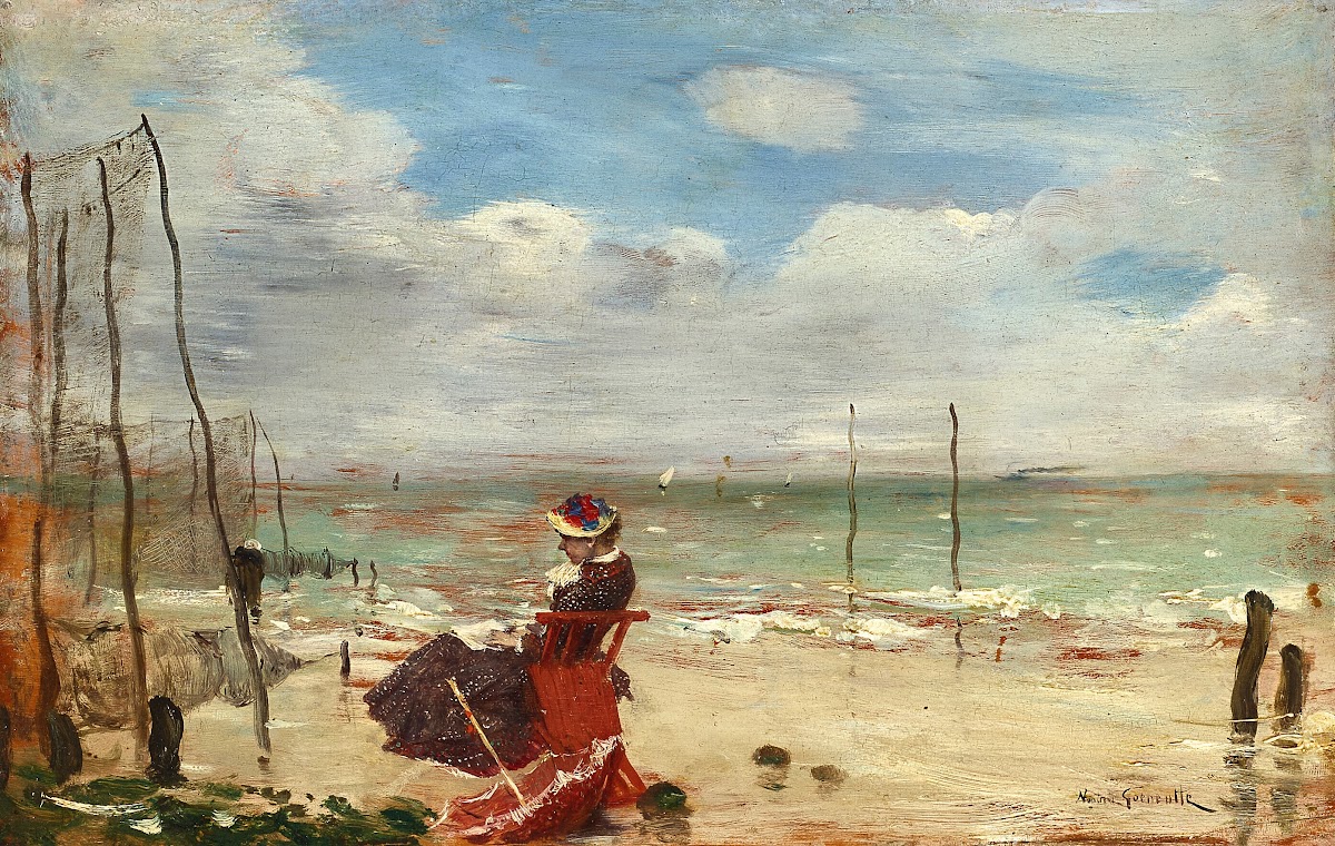 Femme sur la plage
