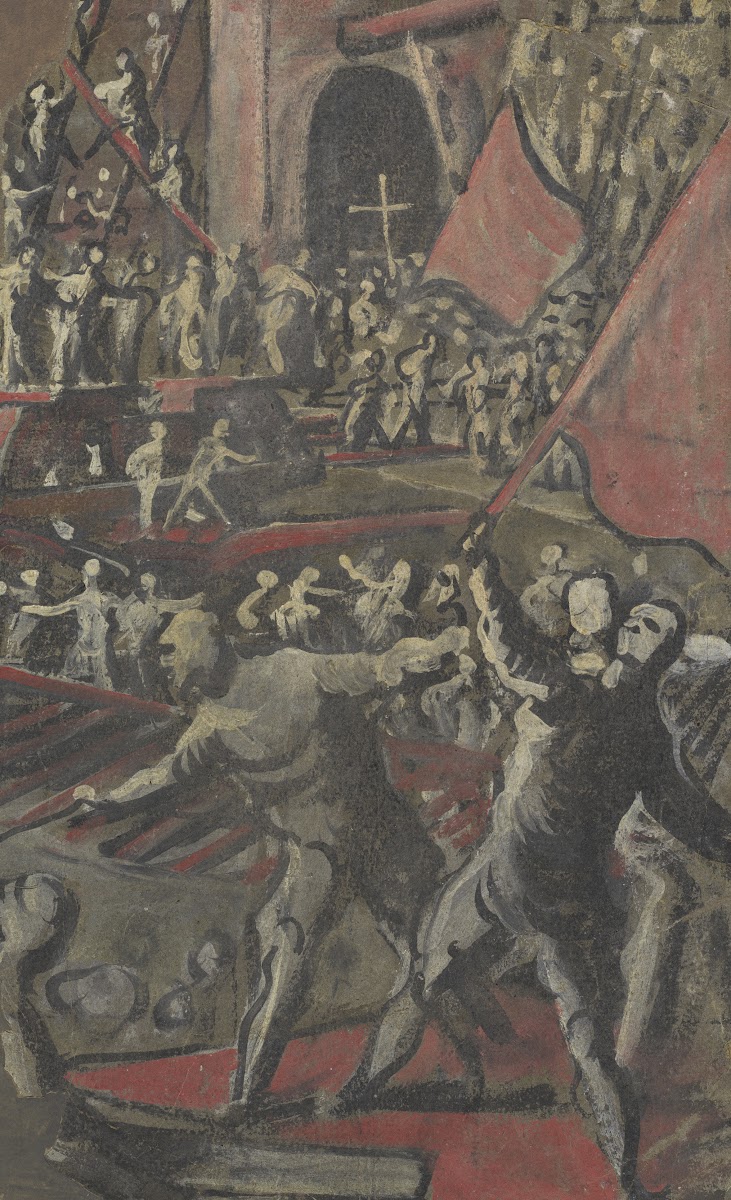 Venetian Soldiers Attacking Constantinople recto 1598 1605