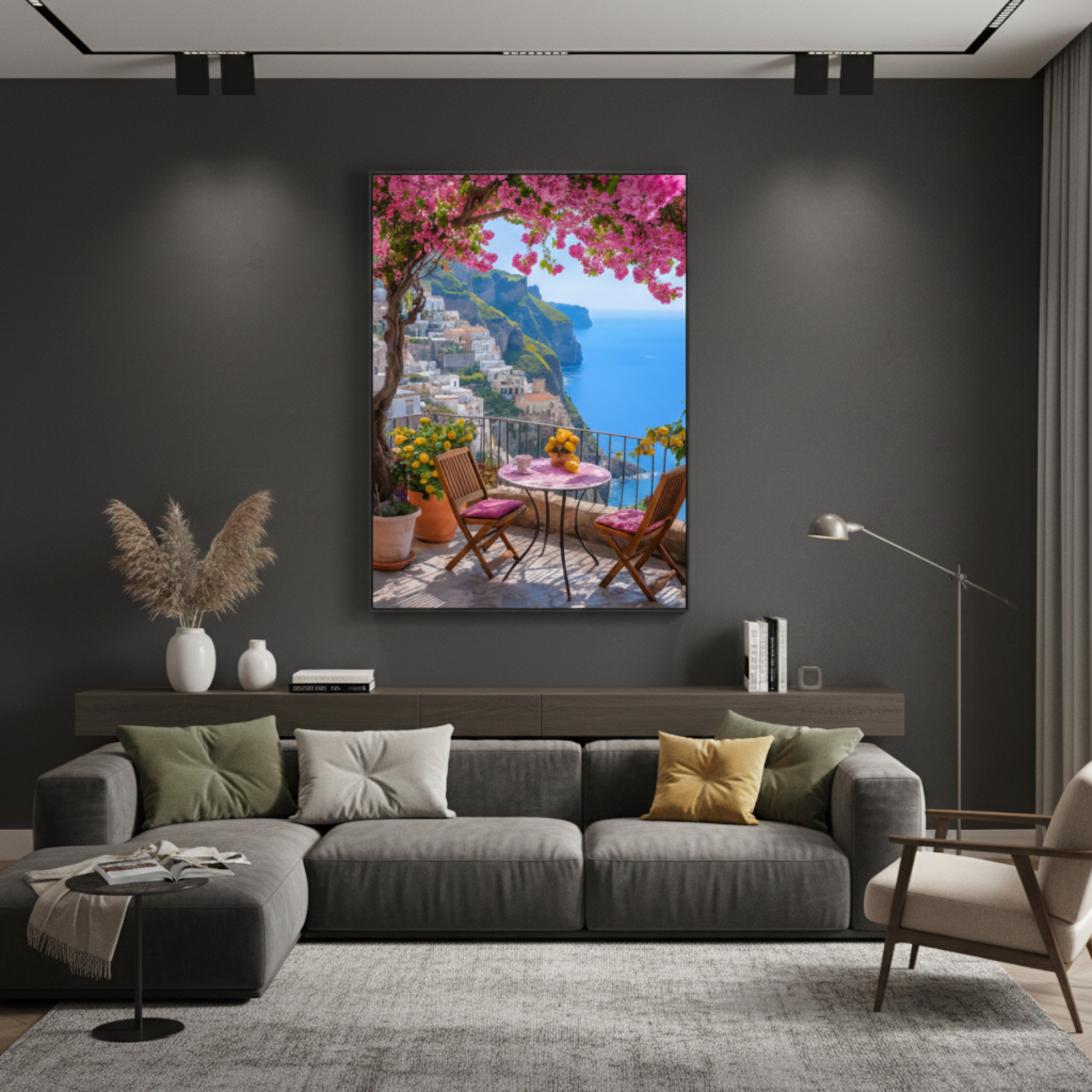 Mediterranean Morning at Amalfi Wall Art Poster Print  - Image 2