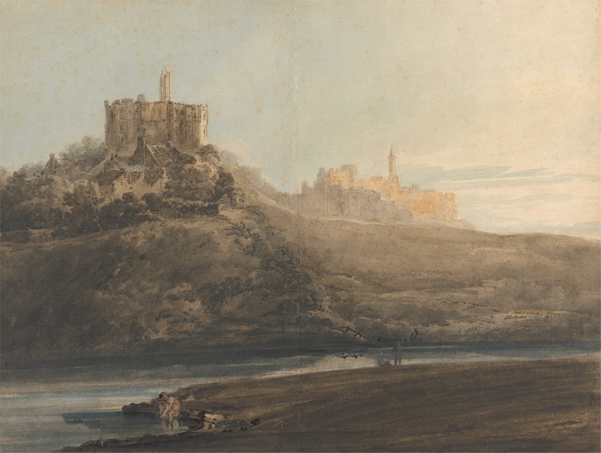 Warkworth Castle Northumberland ca 1798