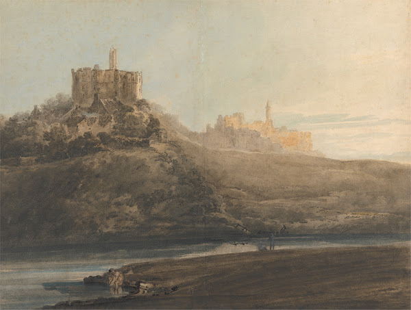 Warkworth Castle Northumberland ca 1798