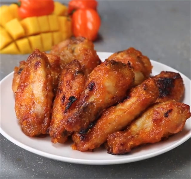 Cánh Gà Nướng Sốt Xoài