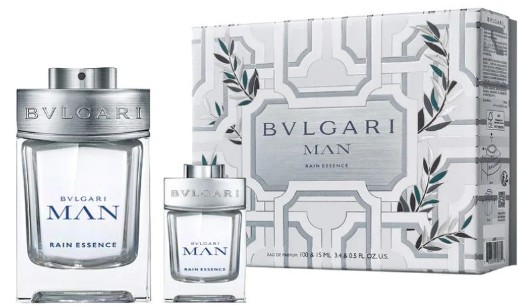 ESTUCHE BVLGARI BVLGARI MAN RAIN ESSENCE HOMBRE 2PZS 100ML EDP + 15ML EDP