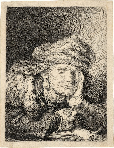 Old Woman sleeping circa 1636