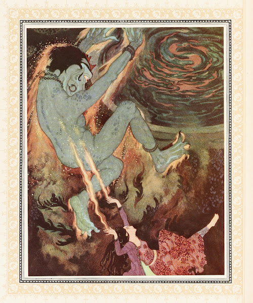 The Princess burns the Efrite to death 1914