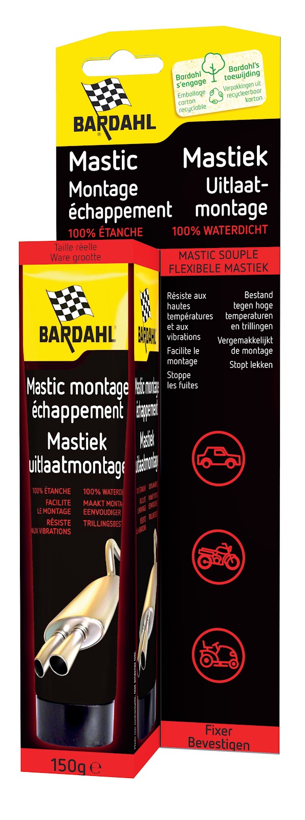 Uitlaat Montage Mastiek 150g Flexibel