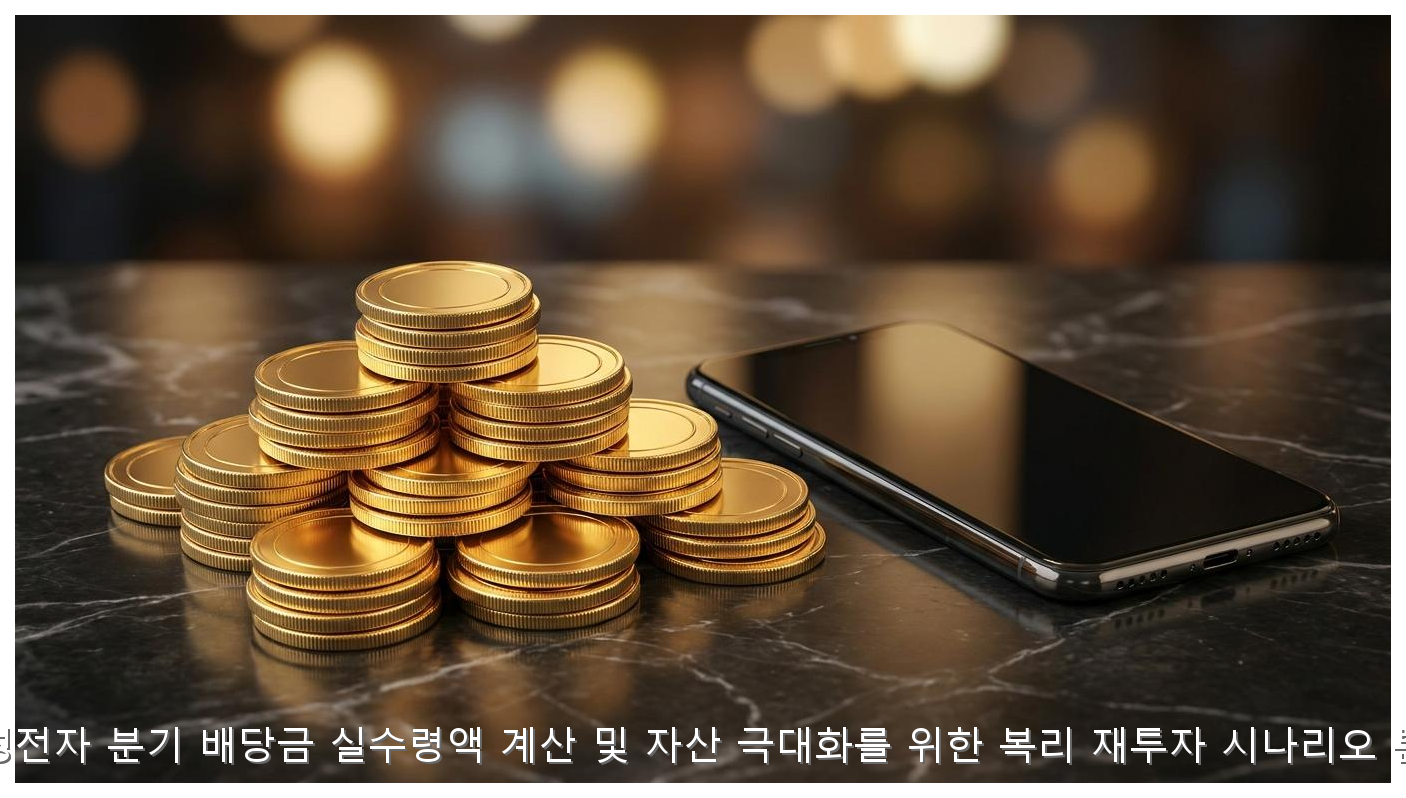 삼성전자 분기 배당금 실수령액 계산 및 자산 극대화를 위한 복리 재투자 시나리오 분석 핵심 안내 및 분석 인포그래픽 (4)