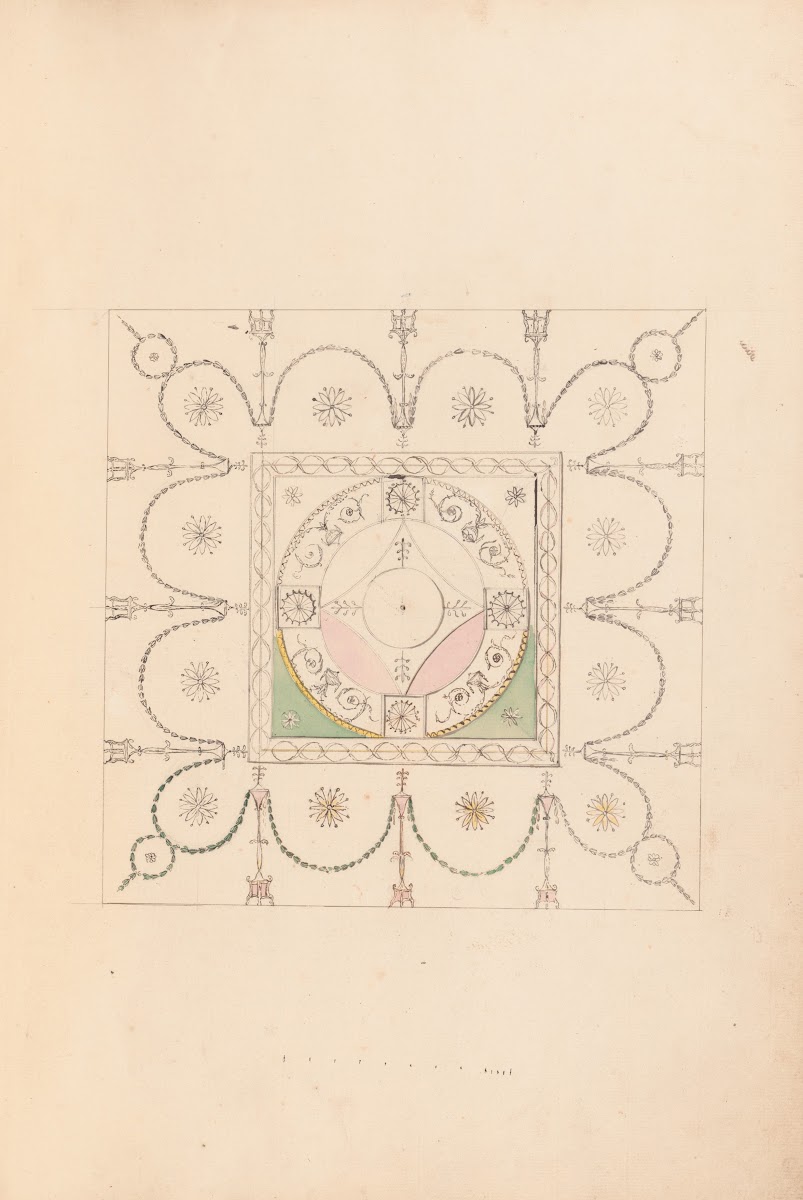 Drawings for Ceilings and Wall Elevations ca 17681800