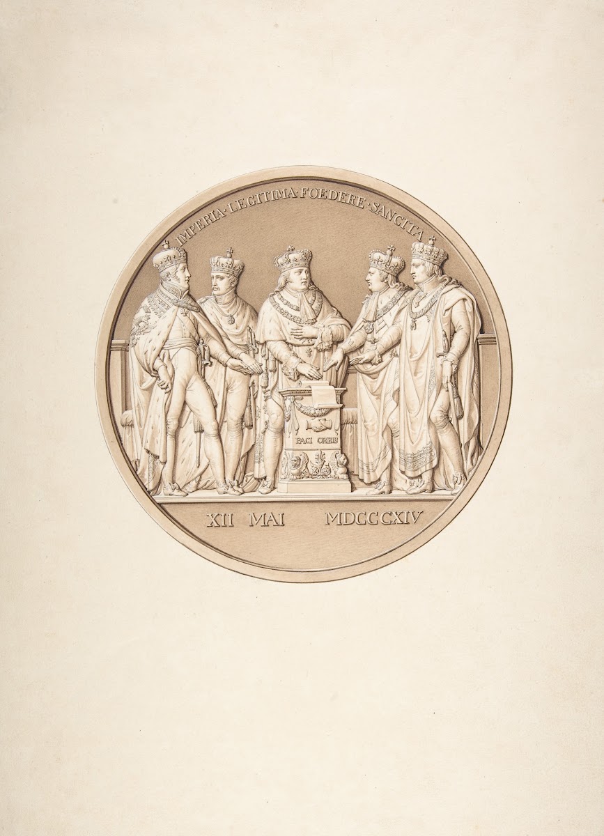 Design For A Medal Commemorating The Treaty Of Paris 1814 Ca1814