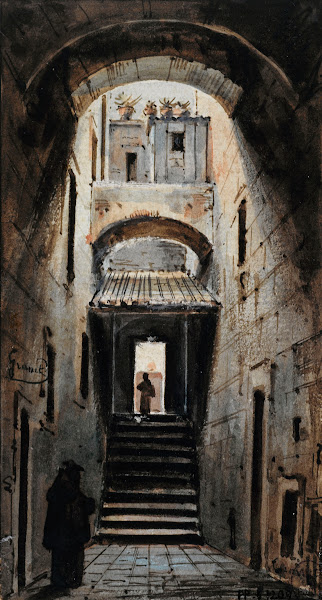 Une rue sous les voûtes