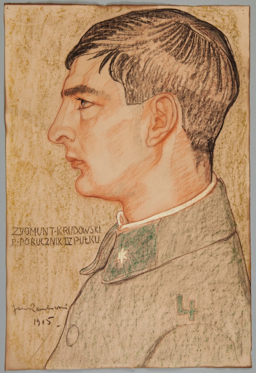 Portret Zygmunta Krudowskiego podporucznika Legionów Polskich 1915