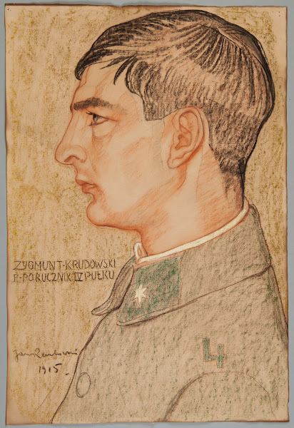 Portret Zygmunta Krudowskiego podporucznika Legionów Polskich 1915