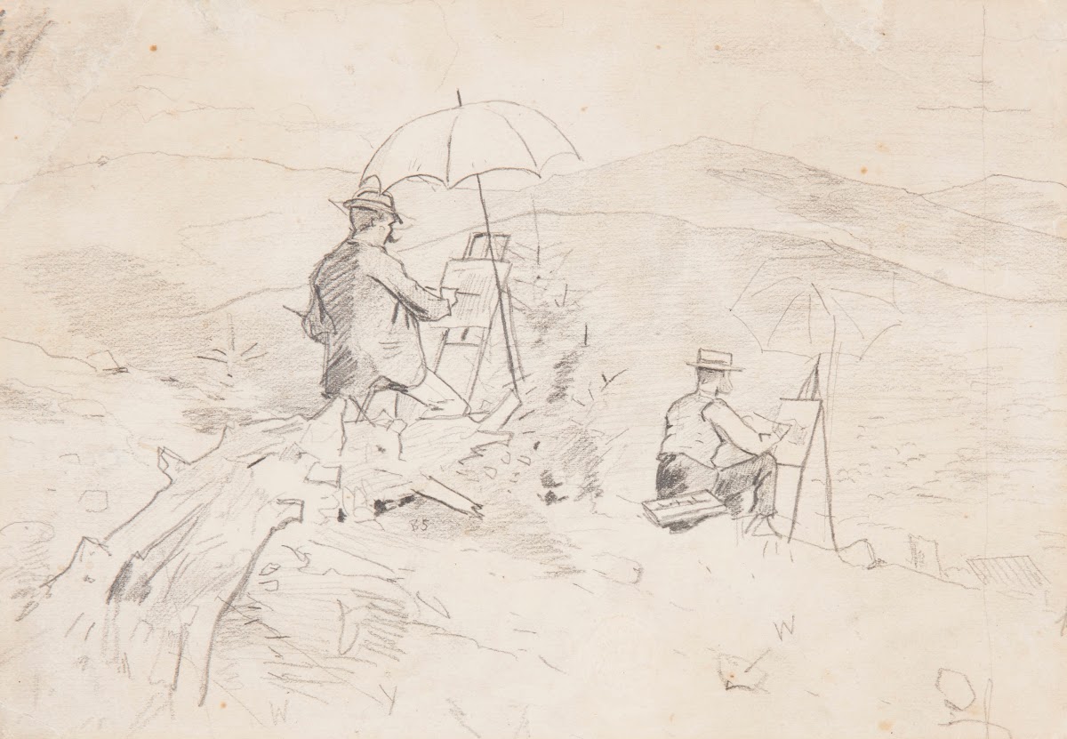 Artists Sketching in the White Mountains 1868