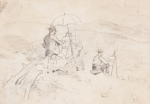 Artists Sketching in the White Mountains 1868