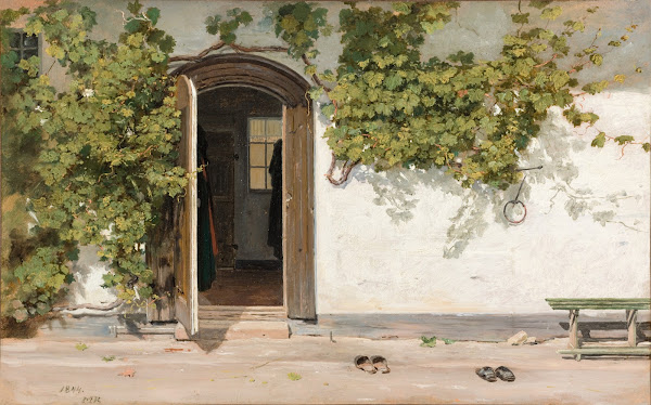 Entrance to an Inn in the Praestegarden at Hillested 1844