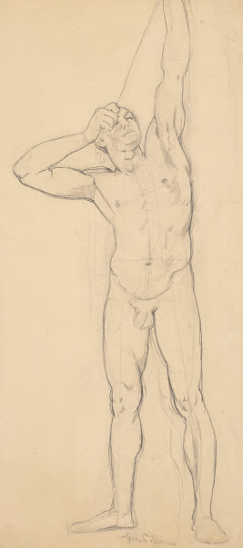 Male Nude  Man Shooting a Bow 1890